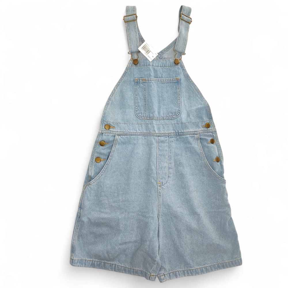 American Apparel Denim Short-Alls Medium Wash Indigo Size XS - Picture 3 of 9